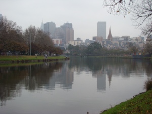 View of Melbourne from the Yarra River