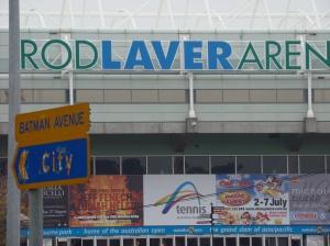Rod Laver Arena on Batman Ave